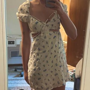 NEW WITH TAGS-floral divided dress